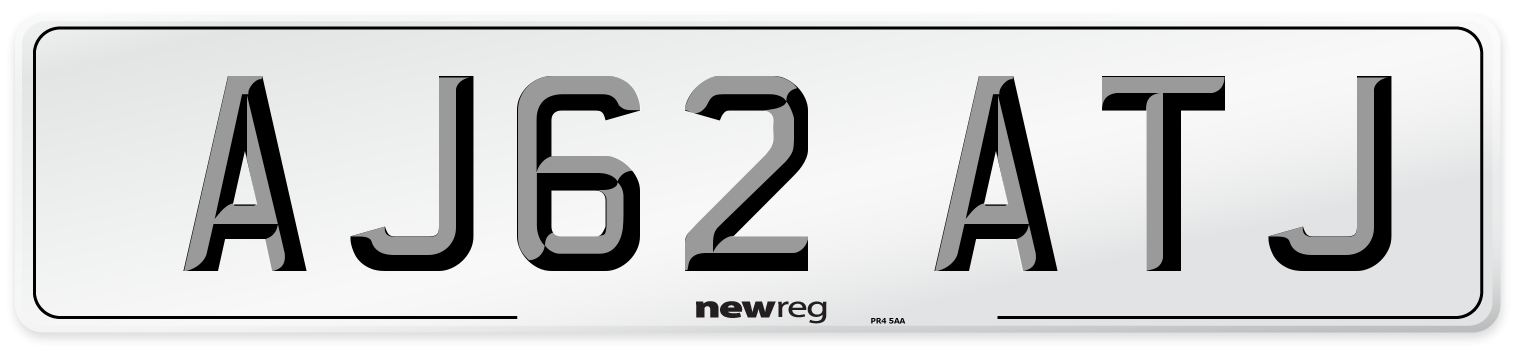 AJ62 ATJ Number Plate from New Reg